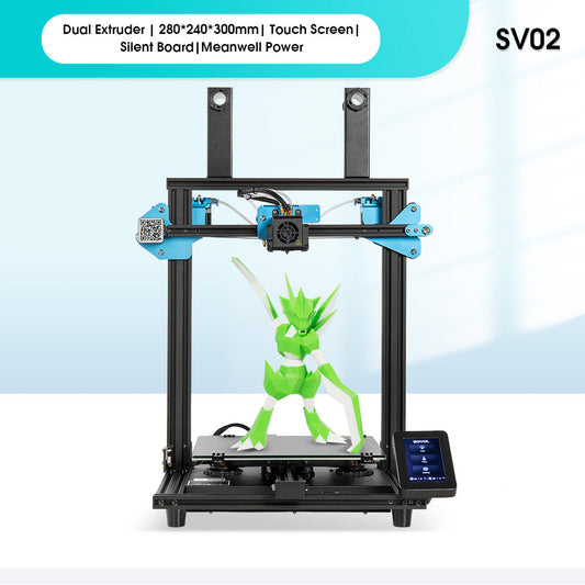 Sovol SV02 Dual Extruder 3D Printer 280*240*300mm Touch Screen Silent Board