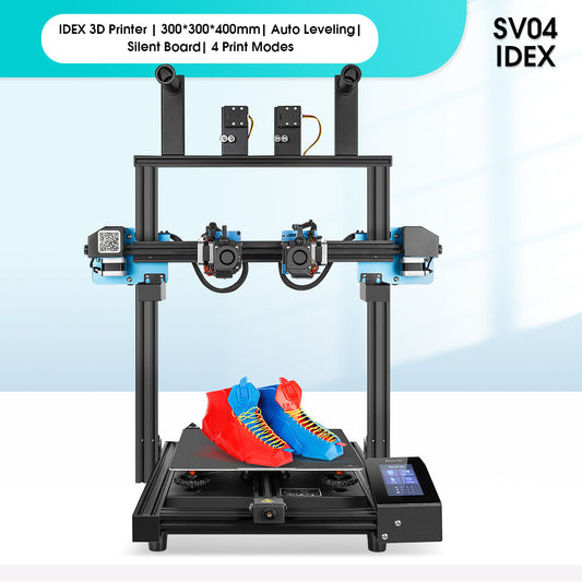 SV04 IDEX 3D-Drucker 300 x 300 x 400 mm Automatische Nivellierung